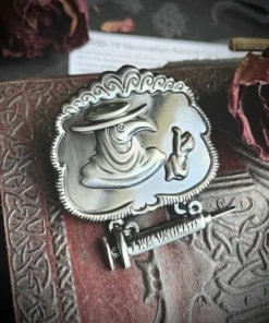 Badge Of Honor Plague Doctor Vaccine Enamel Pin