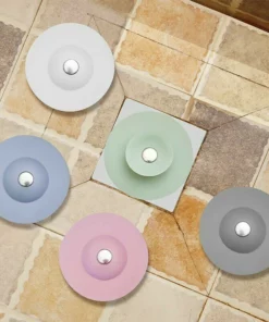 Push type waterproof silicone floor drain