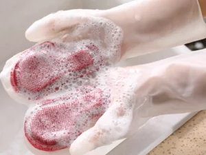 (🔥HOT SALE NOW-48% OFF)Silicone Dish Washing Gloves (🔥Buy 2 Get 2 Free)