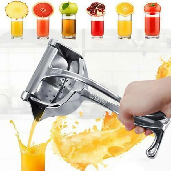 (❤️Oferta de verano - 40% de descuento) Exprimidor de jugo de frutas de acero inoxidable