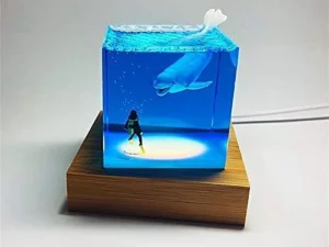 Last Day Promotion 50% OFF -3D Shark Diver Decoration LED Lamp