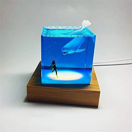 Last Day Promotion 50% ΕΚΠΤΩΣΗ -3D Shark Diver Decoration Λάμπα LED