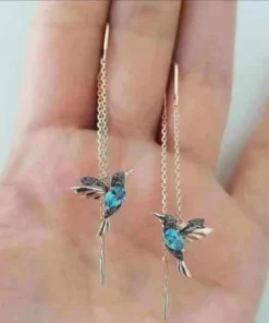 Early Christmas Hot Sale 50% OFF - Ladies Elegant Hummingbird Rhinestone Stud Earrings(Buy 2 get 10% OFF NOW)