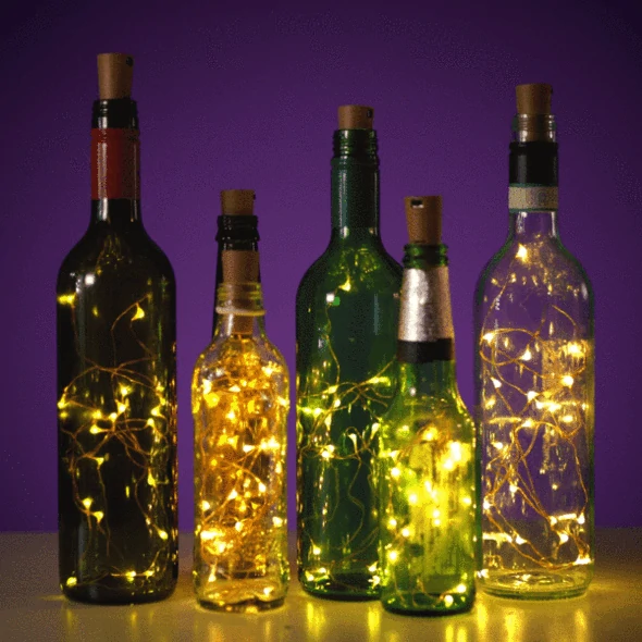 (Venta de 50,00 artigos)[50% DESCONTO]LUCES DE BOTELLAS