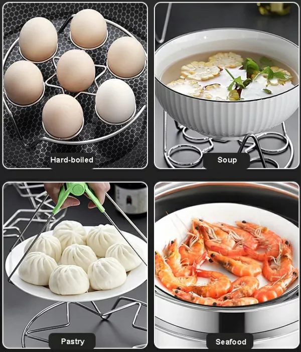 (🔥HOT SALE NOW-48% OFF)Stainless Steel Egg Steamer Rack(BUY 2 GET 1 FREE NOW)