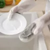 (🔥HOT SALE NOW-48% OFF)Silicone Dish Washing Gloves (🔥Buy 2 Get 2 Free)