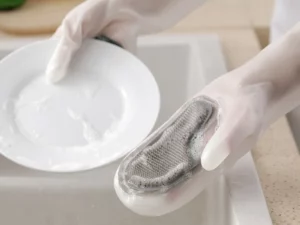 (🔥HOT SALE NOW-48% OFF)Silicone Dish Washing Gloves (🔥Buy 2 Get 2 Free)