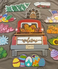 43% OFF Mother's Day Promotion |Interchangeable Vintage Truck Welcome Sign