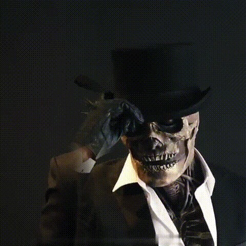 The latest skeleton biochemical mask for 2021-Creative GIF Introduction