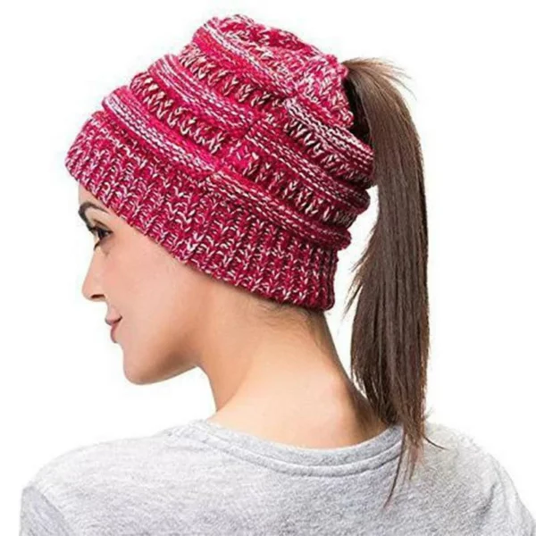 Thekiso ea Halloween - Soft Knit Ponytail Beanie Hat
