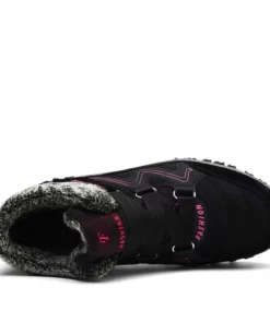 ONFLEEK™ SNOWY VILLI LEATHER ANKLE BOOTS