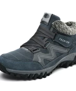 ONFLEEK™ SNOWY VILLI LEATHER ANKLE BOOTS