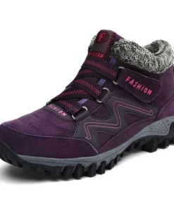 ONFLEEK™ SNOWY VILLI LEATHER ANKLE BOOTS