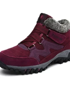 ONFLEEK™ SNOWY VILLI LEATHER ANKLE BOOTS