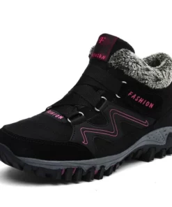 ONFLEEK™ SNOWY VILLI LEATHER ANKLE BOOTS