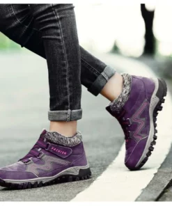 ONFLEEK™ SNOWY VILLI LEATHER ANKLE BOOTS