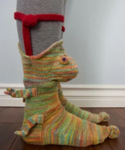 🎅(Коледна ранна разпродажба - спестете 40% ОТСТЪПКА) Плетени крокодилски чорапи