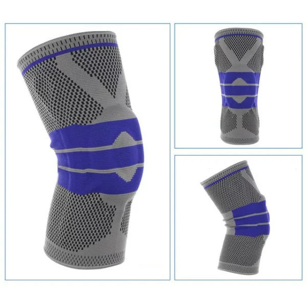 Protezione per ginocchio in nylon e silicone