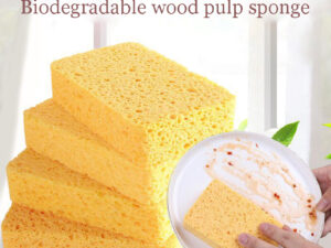 （Swell with water）Biodegradable wood pulp sponge
