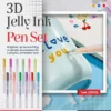 (ISEphulelo esingu-50%) I-3D Glossy Jelly Ink Pen (6Pcs / iphakethe)