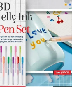 (50% DI SCONTO) Penna a inchiostro gelatinoso lucido 3D (6 pezzi/confezione)