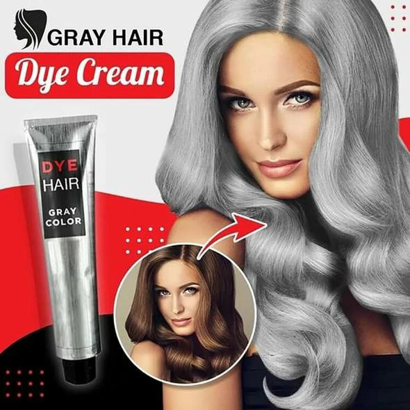 (50% OFF) Grey Hair Dye Cream