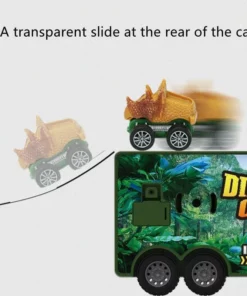 Dinosaur transport toy car with its own music and lights