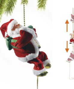 (WEIHNACHTSVORVERKAUF – 50 % RABATT) Weihnachtsmann-Kletterseil mit Musik