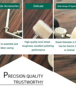 Mirror Polishing Tool for Wool Wheel(76 pcs)