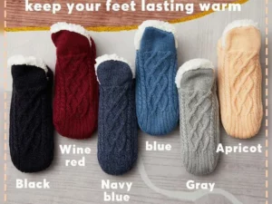 (?Christmas Gift) Plus Velvet Thickening Socks Shoes