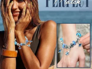 Crystal Blue Exotic Beaded Bracelet