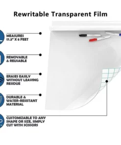 Self-adhesive Rewritable Transparent Film
