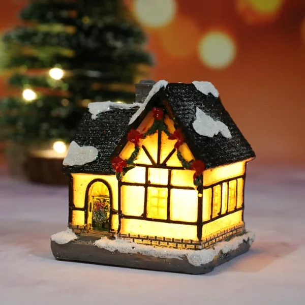 (🎅HOT UDSALG NU🎄) Jul Small House LED-dekoration