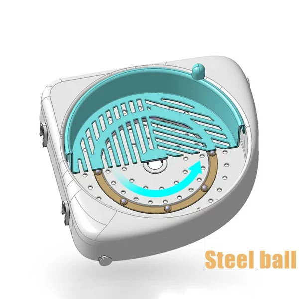 Steel Ball Rotating 360° Hollow Storage Rack