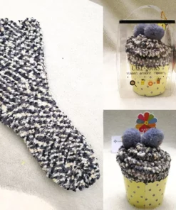 (🎅ANTICI SALDI DI NATALE - 50% DI SCONTO) Calzini Fuzzy invernali 'cupcakes'