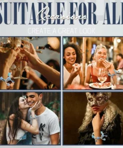 Crystal Blue Exotic Beaded Bracelet