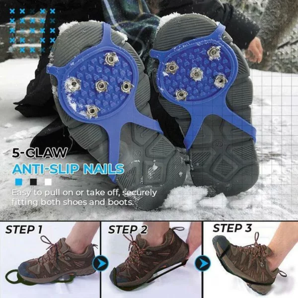 ❄Fa'alauiloaina o le Kerisimasi🎅Universal Non-Slip Gripper Spikes (Fa'atau Sili Fa'asao Sili)