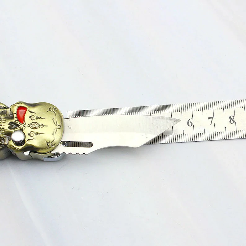 2 in 1 Red Flame Skull, A Unique Gift for Men