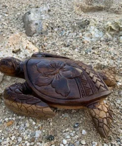 Hawaiian Turtle Wood Carving--Made in Hawaii