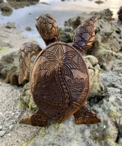 Hawaiian Turtle Wood Carving--Made in Hawaii