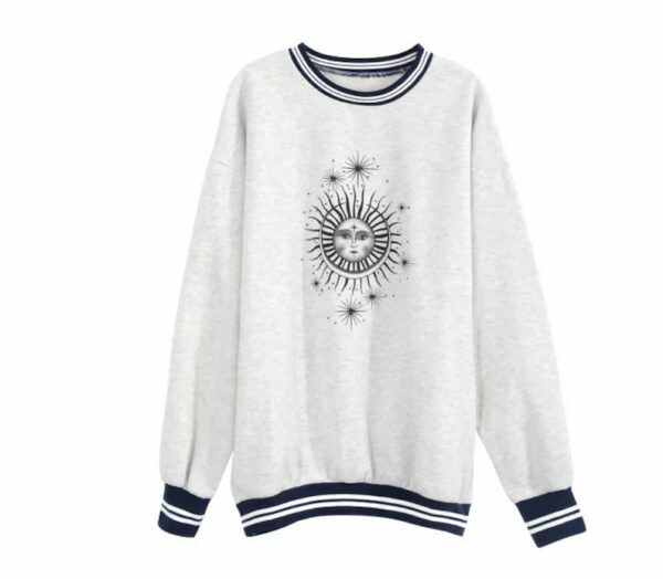 Plus Size Jesienno-zimowa bluza Sun Star