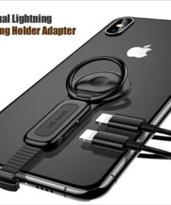 Dual Lightnings Adapter Phone Ring Holder For IPhone