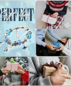 Crystal Blue Exotic Beaded Bracelet