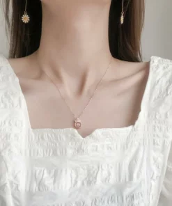 (OFERTA DE NAVIDAD ANTICIPADA - 50% DE DESCUENTO) Collar inteligente con corona de corazón que late