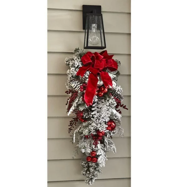 Black Friday 50%OFF Only Today🎄The Cordless Prelit Red And White Holiday Trim