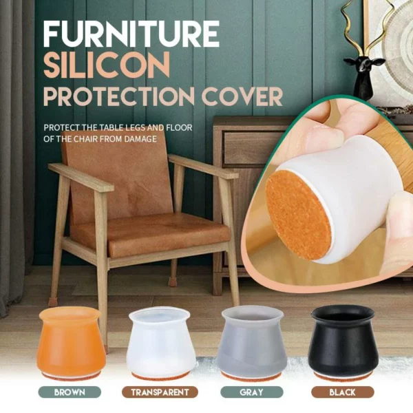 Early Christmas Hot Sale 50% OFF - New Style Furniture Silicone Protection Cover With Felt Pads