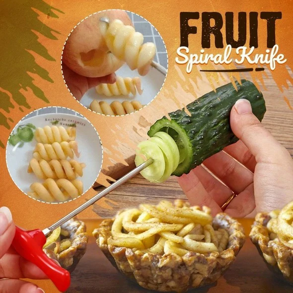 (Svendita calda per la festa della mamma - 50% di sconto) Coltello a spirale per frutta