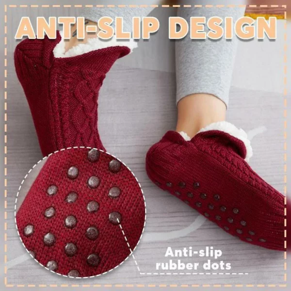 (?Christmas Gift) Plus Velvet Thickening Socks Shoes