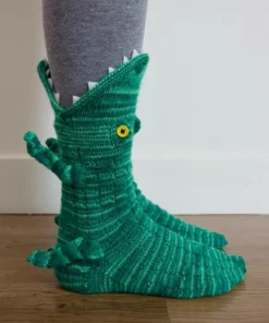 🎅(Божиќна рана продажба - заштедете 40% ПОПУСТ) Плетени крокодилски чорапи