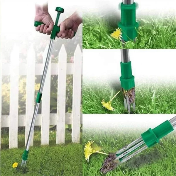 Nuostabus įrankis, skirtas pašalinti sodo šaknų šalinimo priemonę